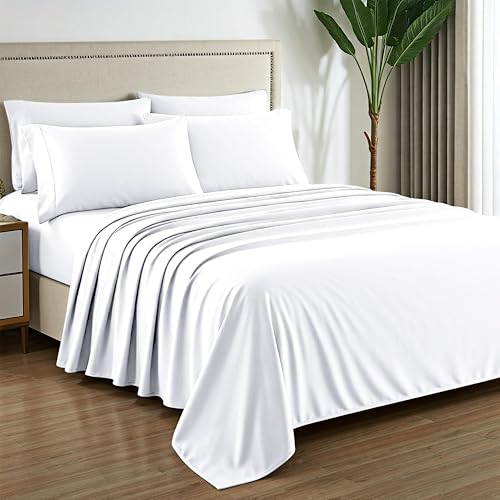 Mayfair Linen 100% Pure Egyptian Cotton Sheet Queen Size - - Product Imagery
