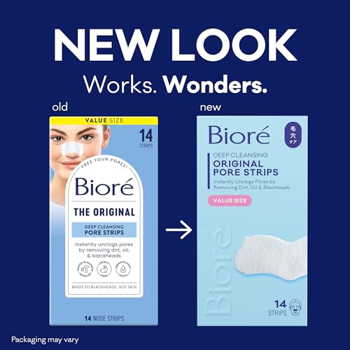 Bioré Original Blackhead Remover Strips, Deep Cleansing Nose - Product Imagery