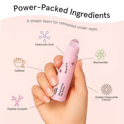 grace & stella Under Eye Brightener with Rose Quartz Rollerball - Product Imagery