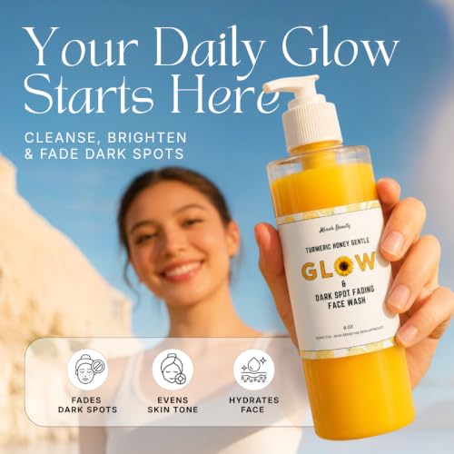Daily Turmeric Face Wash – Kojic Acid Brightening Face Wash for - Product Imagery