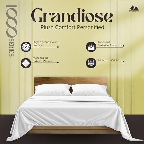 Mayfair Linen 100% Pure Egyptian Cotton Sheet Queen Size - - Product Imagery