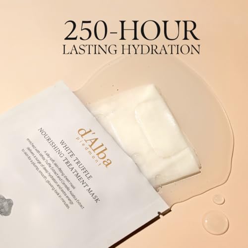 d'alba Piedmont Italian White Truffle Nourishing Mask 5pcs, - Product Imagery
