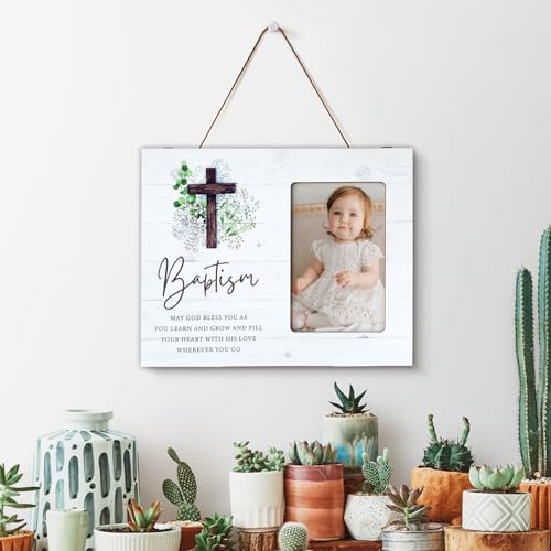 Baptism Picture Frame - 4 x 6 Inch Photo - First Communion Gifts - Product Imagery