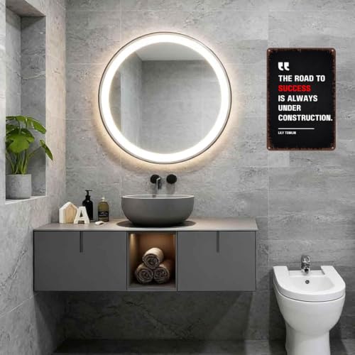 8x12 Inch Aluminum Motivational Wall Art Sign, Inspirational - Product Imagery