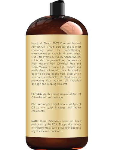 Handcraft Blends Apricot Kernel Oil - 28 Fl Oz - Product Imagery