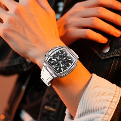 OLEVS Square Watch for Men Large Waterproof Multifunction Casual - Product Imagery