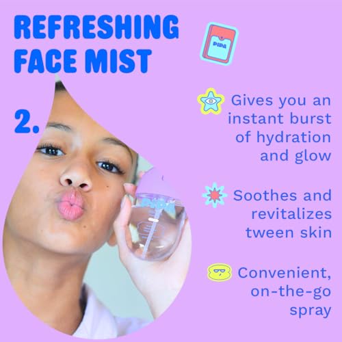 Skincare Cleanser, Moisturizer & Facial Mist Girls Birthday Gift - Product Imagery