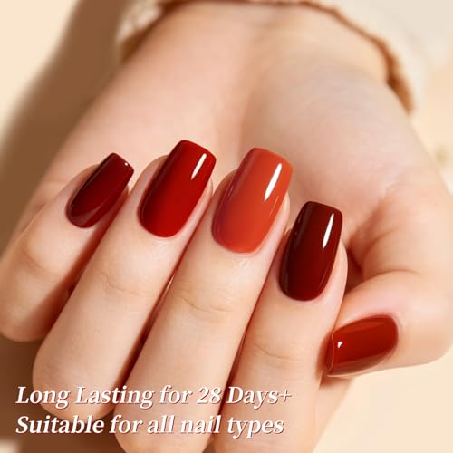 BORN PRETTY Fall Winter Gel Polish Pumpkin Orange Brown - Product Imagery