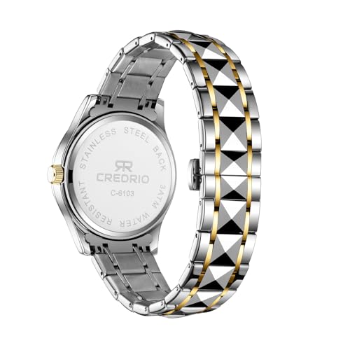 Watch for Men Stainless Steel Waterproof Diamond Business Dress - Product Imagery