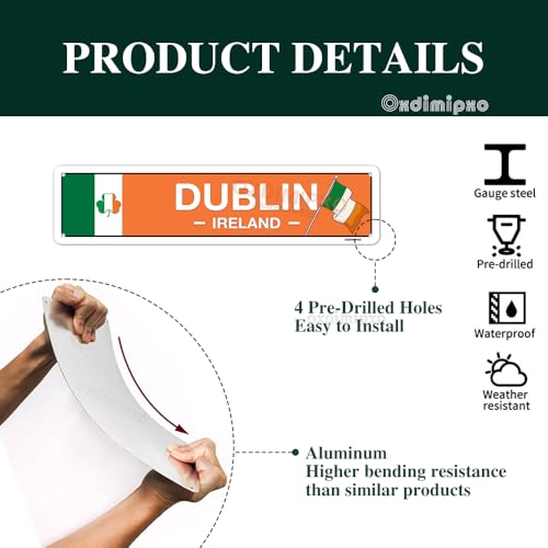 Irish Pub Decor - Dublin, Ireland, Flag, Clover, Gifts - Irish - Product Imagery