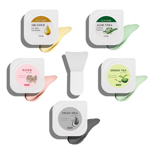 ClayCo! 10 Piece Clay Mask Variety Kit for Men & Women Facial - Product Imagery