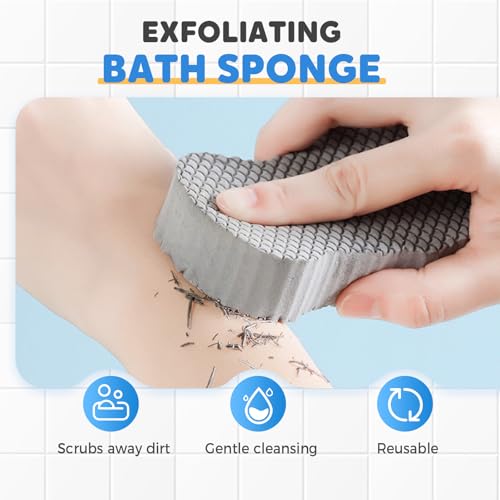 Magic Exfoliating Bath Sponge Body Scrubber, 2025 New Magic - Product Imagery