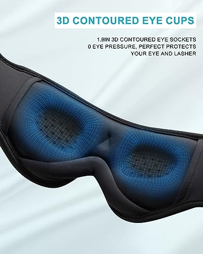 Sleep Mask with Bluetooth Headphones,LC-dolida Sleep Headphones - Product Imagery