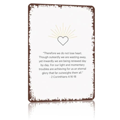 8x12 Inch Aluminum Metal Wall Art, Inspirational Decorative - Product Imagery