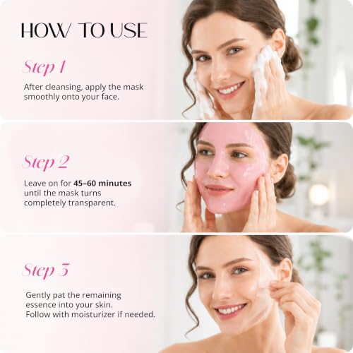 Bio Collagen Face Mask Overnight: Collagen Glow up Mask for Deep - Product Imagery