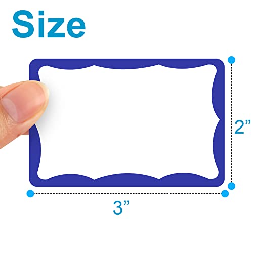 390Pcs Name Tags, 3in x 2in Name Tag Stickers, Name Tags Sticker - Product Imagery