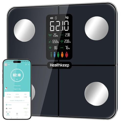 Healthkeep Smart Scale for Body Weight – Large Display Digital Sc - Healthkeep Official Product View 1