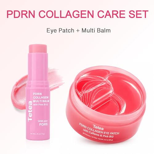 PDRN Pink Collagen Multi Balm Stick & PDRN Caffeine Hydrogel Eye - Product Imagery