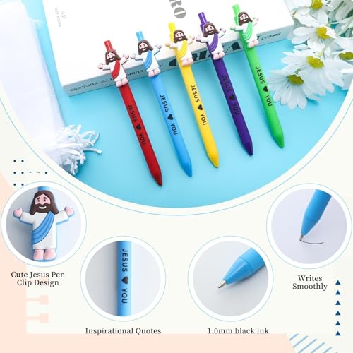 30 Pcs Little Jesus Pens Bulk Christian Jesus Loves You Pens - Product Imagery