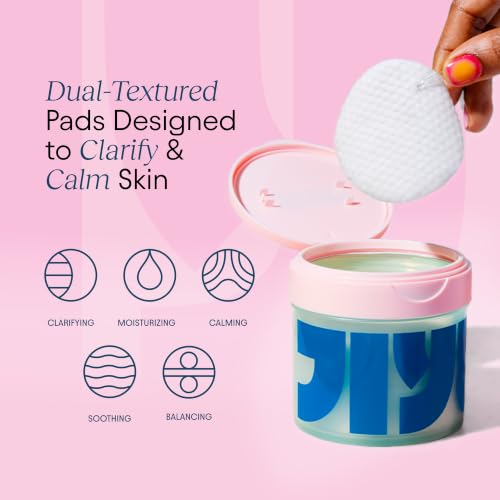 JIYU Cleansing Polish Pads - Korean Skincare for Clogged Pores, - Product Imagery