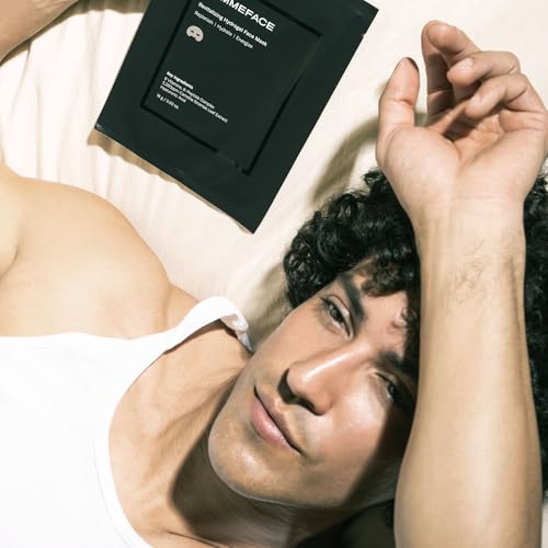 Men’s Revitalizing Hydrogel Face Sheet Mask Set, 5ct. - Product Imagery