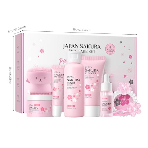 1 Pack Skin Care Set, Containing Facial Cleanser + Toner + Serum - Product Imagery