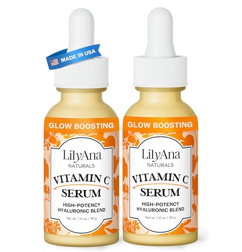 LilyAna Naturals Vitamin C Face Serum with Hyaluronic Acid 2 - LilyAna Naturals Official Imagery - 1