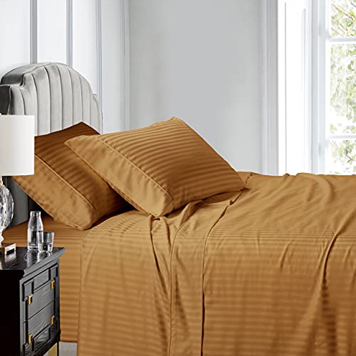 Royal Hotel Twin XL Sheets Set, 600 Thread Count Cotton Sateen, - Product Imagery