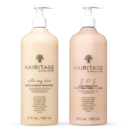 Hairitage Gentle Daily Moisture Shampoo and Conditioner Set - Split End + Bond - Hairitage Official Product View 1
