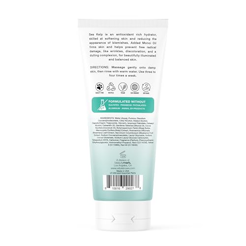 Exfoliating Face Scrub with Monoi Oil & Sea Kelp – Clarifying & - Product Imagery