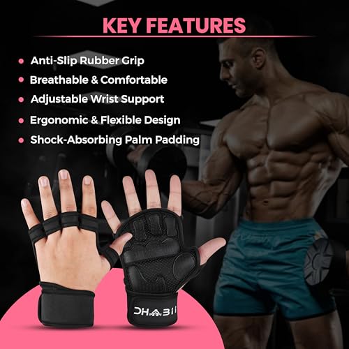 Workout Gloves for Men & Women, Smartwatch Compatible Ventilated - Product Imagery