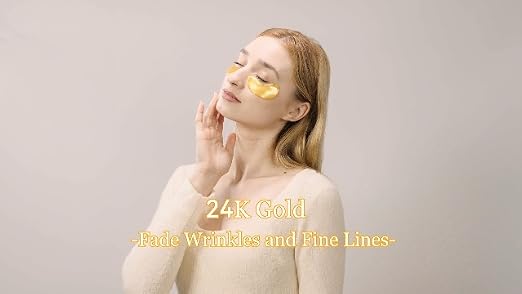 Maskiss 24k Gold Under Eye Patches (50 Pairs), eye mask, Colla... - Product Imagery