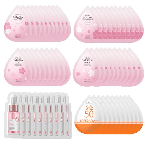 Mini Skincare Kit, 60pcs Travel Skin Care Set Include Face - Product Imagery