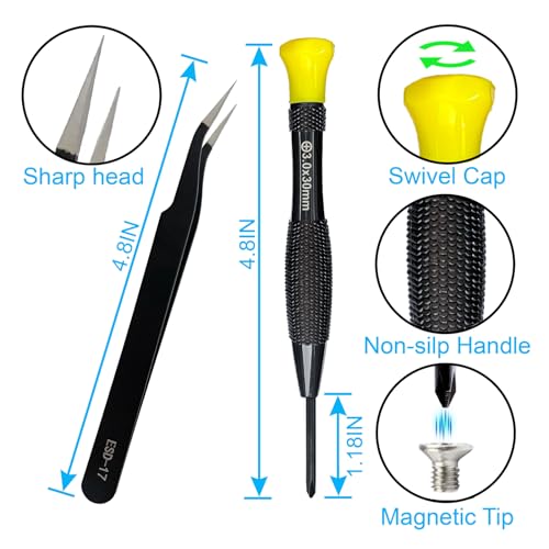 18PCS Mini Precision Screwdriver Set With Case, Lengnoyp - Product Imagery