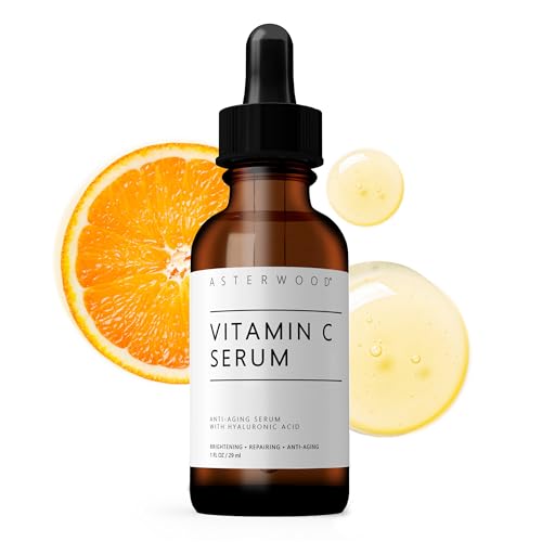 Asterwood Vitamin C Serum for Face with Hyaluronic Acid 1 Fl Oz - Asterwood Official Product View 1