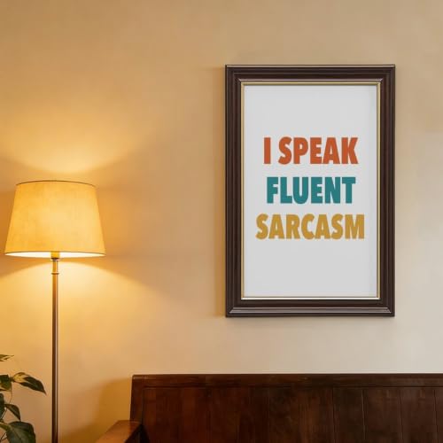I Speak Fluent Sarcasm, Etsy Uk, Teen Room Print, Funny Teenager - Product Imagery