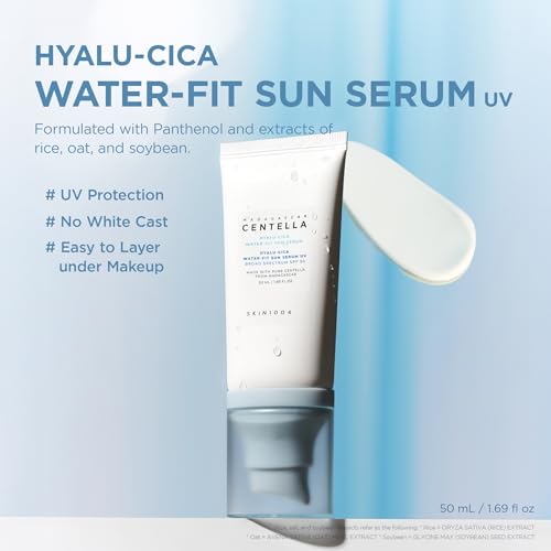 SKIN1004 Hyalu-Cica Water-Fit Sun Serum UV, SPF 50 Sunscreen, - Product Imagery