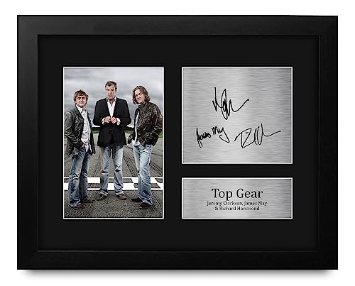 HWC Trading Top Gear Clarkson, May, Hammond Framed Gifts Printed - Product Imagery