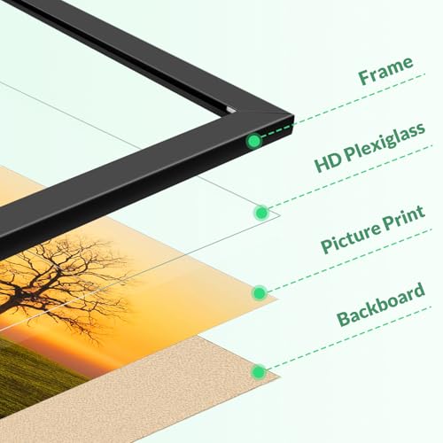 9 x 12 Picture Frame for Wall Display, 9x12 Black Picture Frame - Product Imagery