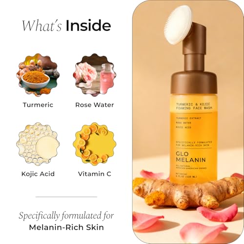 Glo Melanin Turmeric & Kojic Foaming Face Wash - 120ml - Product Imagery