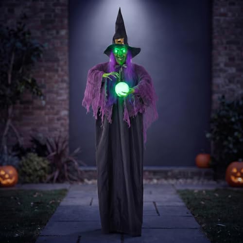 JOYIN 78" Hanging Witch Decor with Magic Ball Halloween - Product Imagery