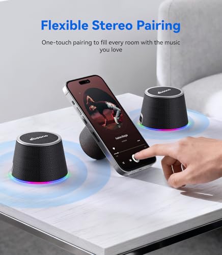 dbsono Small Portable Bluetooth Speaker Birthday Gifts Magnetic - Product Imagery