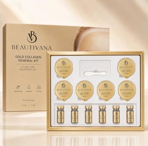 Gold Collagen Hydrogel Face Mask, Korean Skincare Facial Mask - Product Imagery