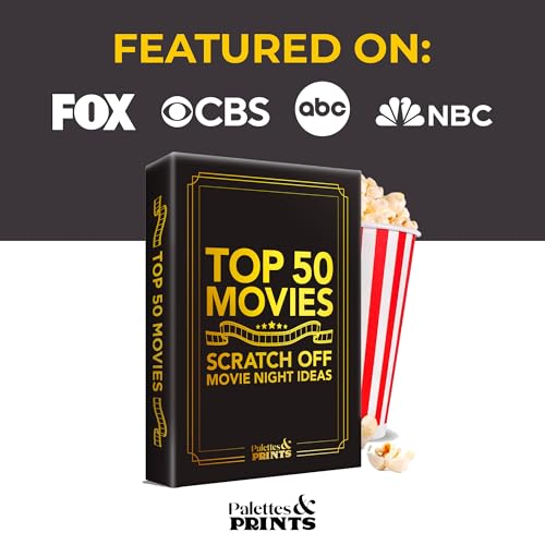 Premium Movie Night Scratch Off Cards- Gifts for Movie Lovers - Product Imagery