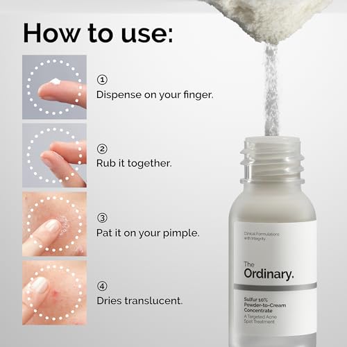 The Ordinary Sulfur 10% Powder-to-Cream Acne Spot Treatment - Product Imagery