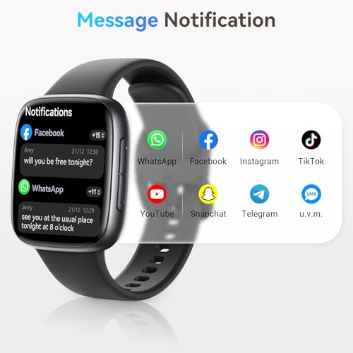 Smart Watch for Men/Women, Answer/Make Call, 1.85" AMOLED - Product Imagery