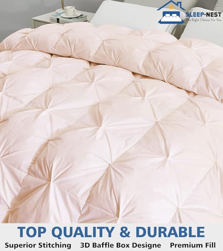 SLEEP-NEST Oversized King Comforter 132x120 Inch Hotel Luxury - Product Imagery