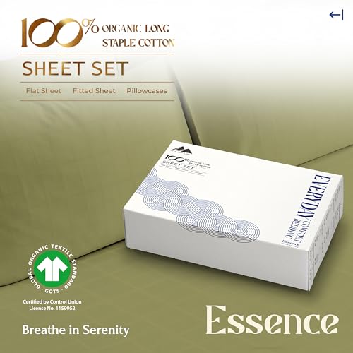 Mayfair Linen 100% Organic Cotton Sheets Twin XL Size - 3 PC - Product Imagery