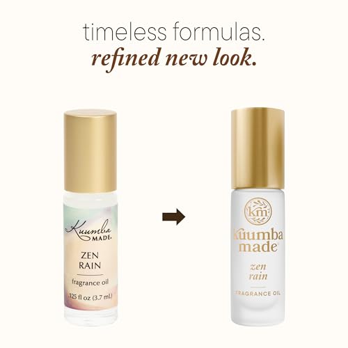 Kuumba Made Zen Rain Fragrance Oil Roll-On, Alcohol-Free, 0.15 - Product Imagery
