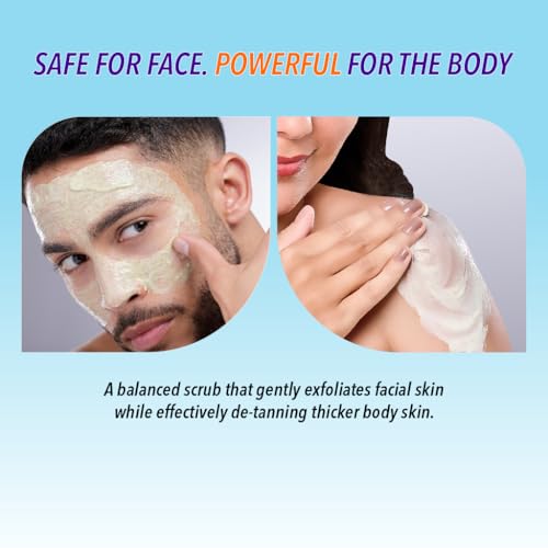 De-Tan Body, Face, Hand & Foot Scrub 12.84 Fl Oz Exfoliating - Product Imagery